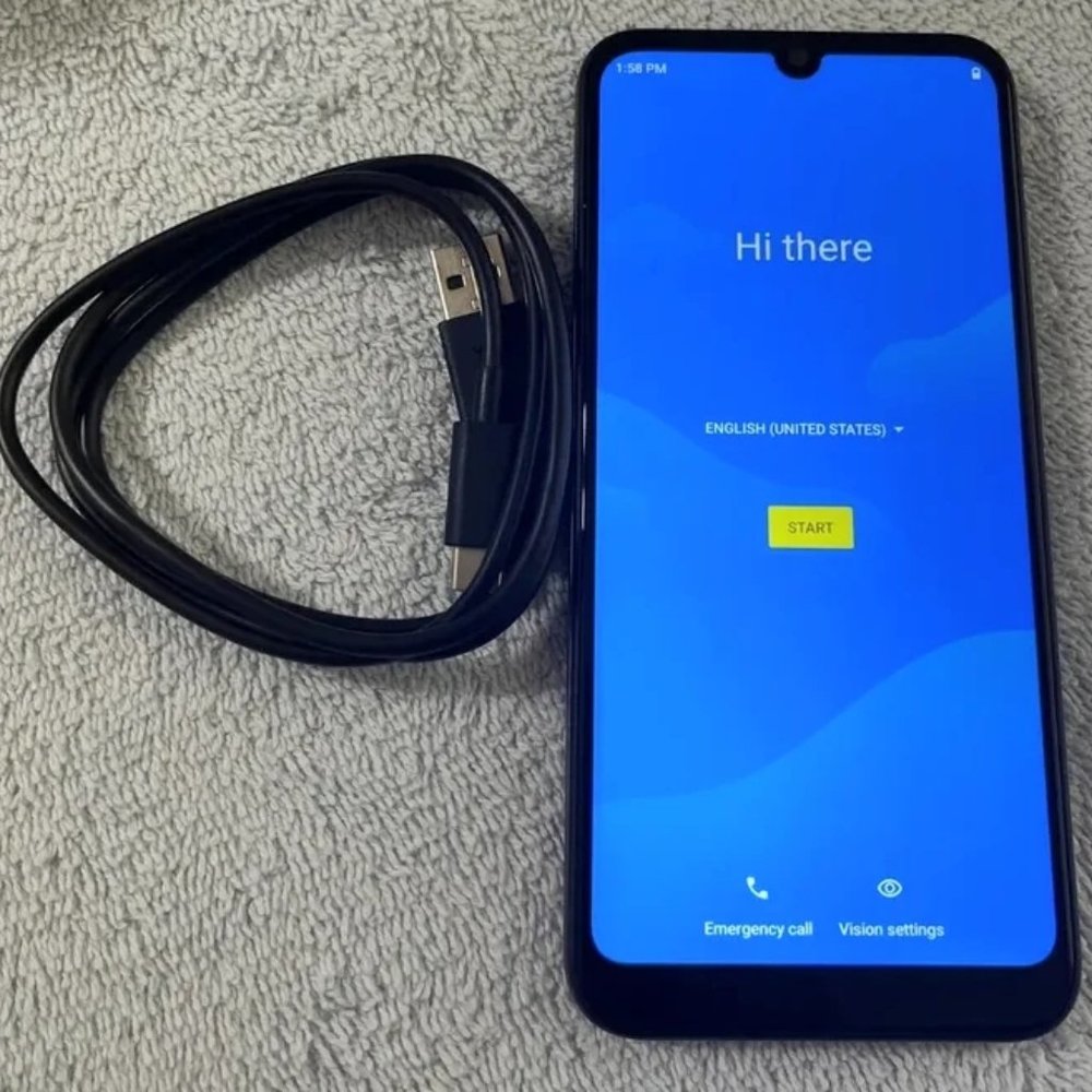 ( DONATED. GONE) $115 NEW SMARTPHONE WITH 6 MONTHS DATA PLAN HALF PRICE.